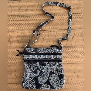 VERA BRADLEY Triple Zip Hipster Crossbody Bag